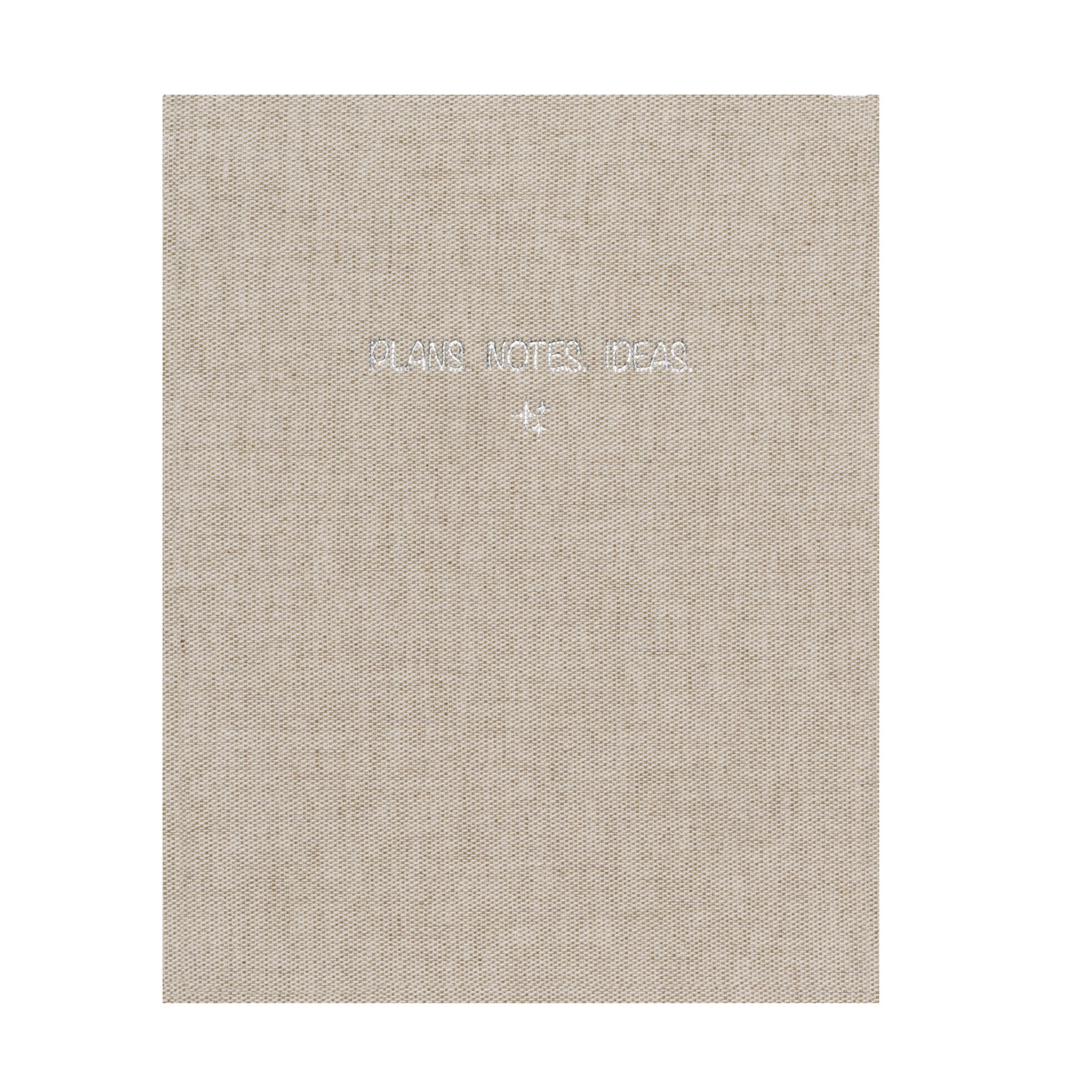 Keten Kapaklı Defter – A5 – Beige Silver
