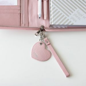 Kalp Anahtarlık – Pink Silver